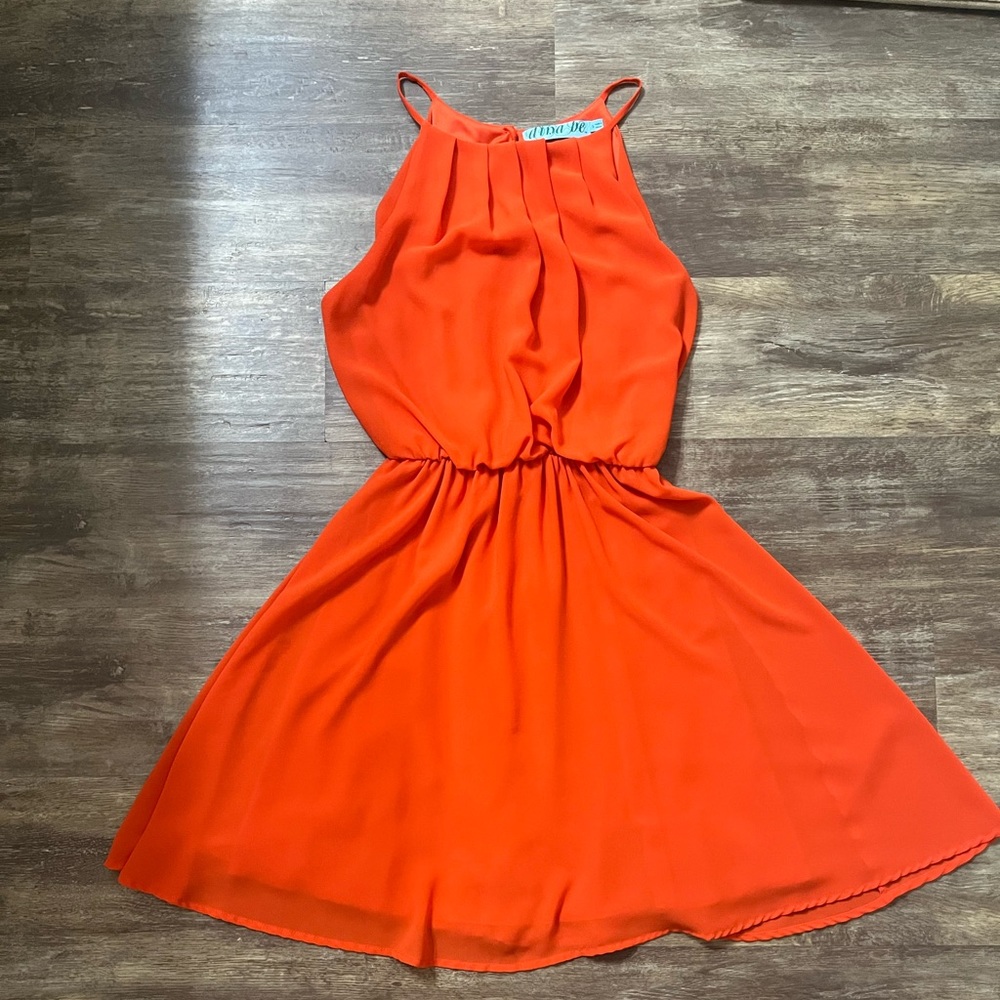 Francesca’s Dina Be Orange Dress